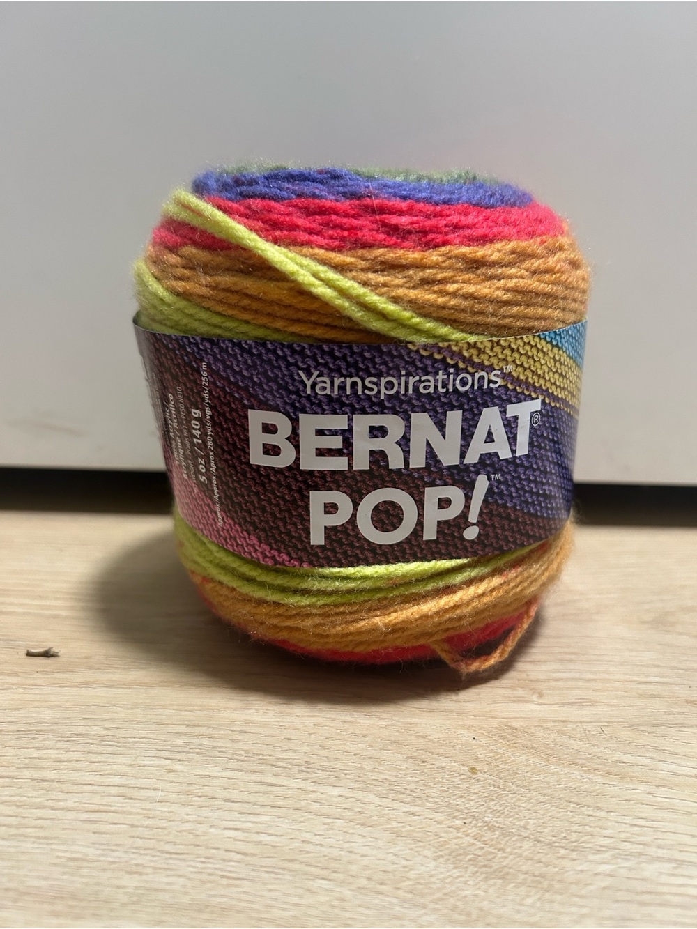 Bernat Pop! Multicolor Yarn - Vibrant Rainbow Bundle